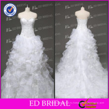ЭД Свадебные Алибаба свадебные платья слоистых органзы реального образца Рябить дизайнерские свадебные платья выкройки